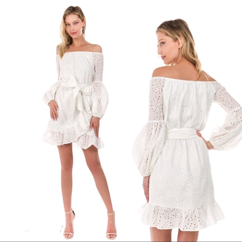 VAVA by Joy HAN Women's Alana Off Shoulder Dress S